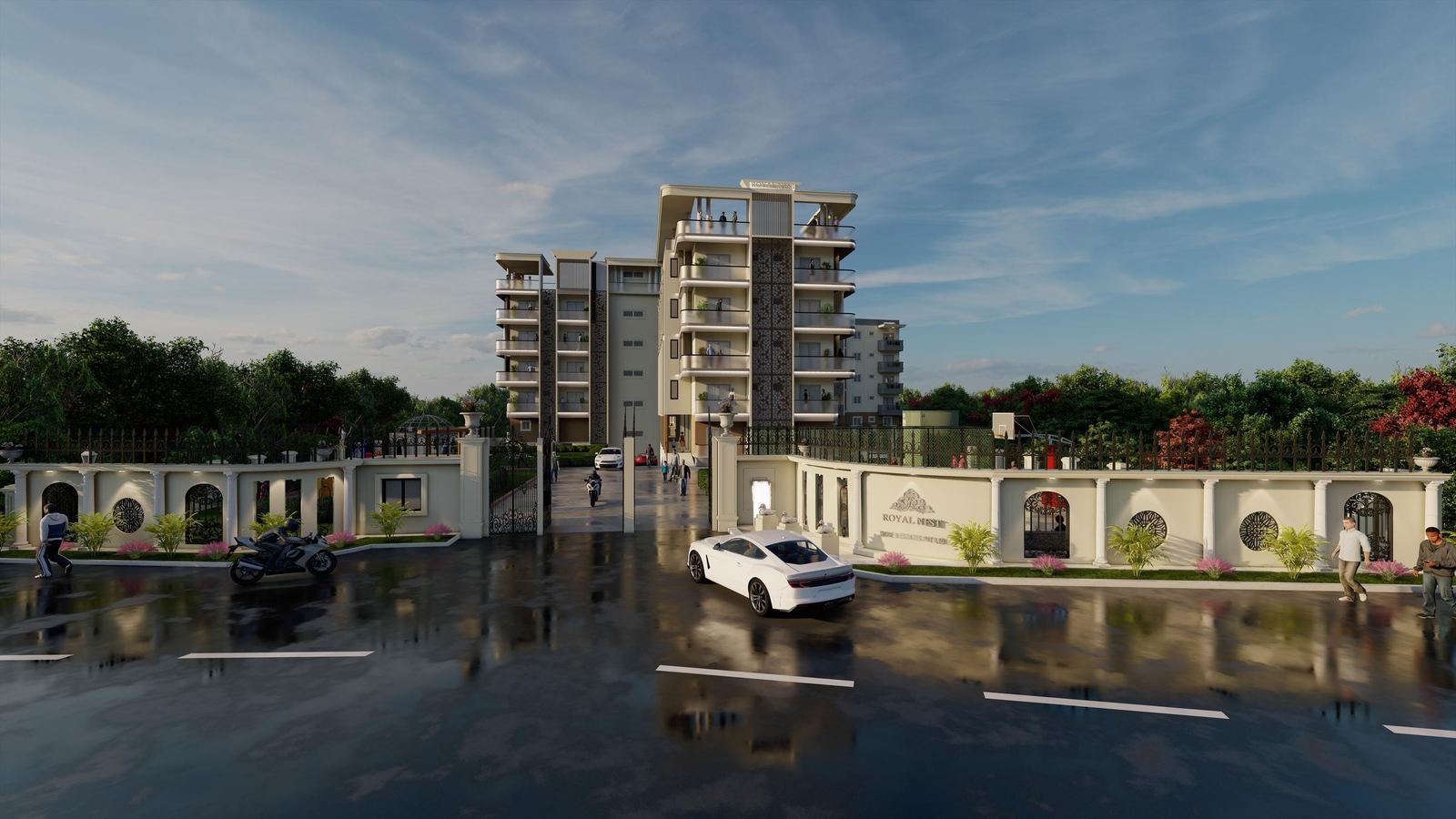 Royal Nest landscaped open space